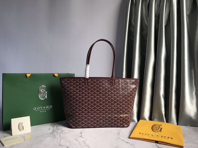 Goyard original canvas artois MM bag GY0034 burgundy