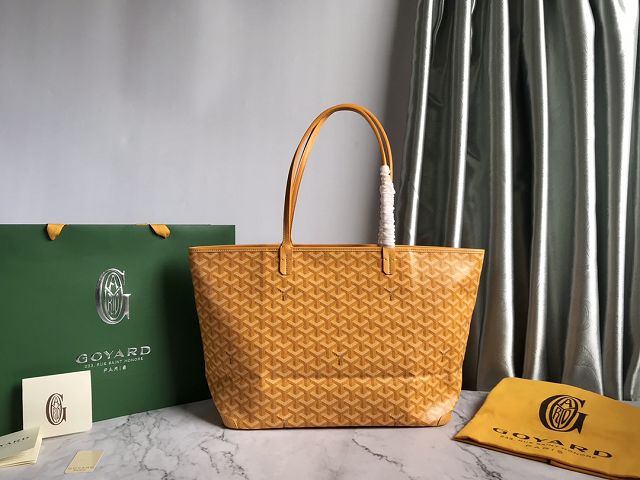 Goyard original canvas artois MM bag GY0034 yellow