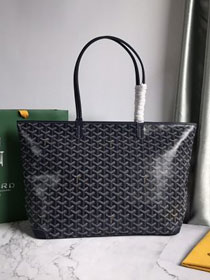 Goyard original canvas artois PM bag GY0002 navy blue