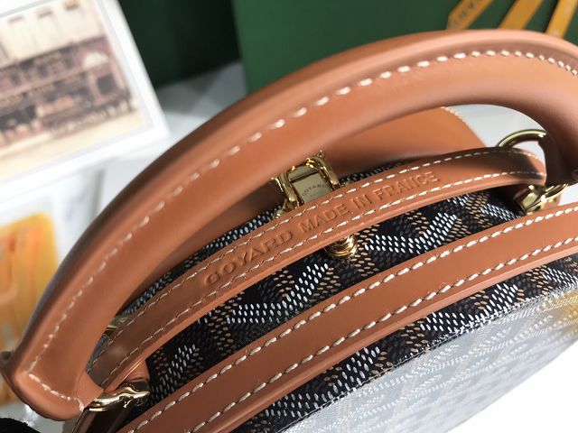 Goyard original canvas alto hatbox bag GY0037 black&brown