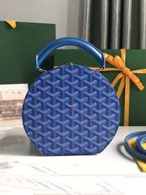 Goyard original canvas alto hatbox bag GY0037 blue