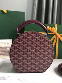 Goyard original canvas alto hatbox bag GY0037 burgundy