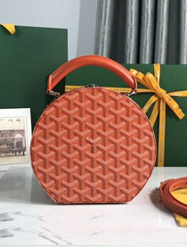 Goyard original canvas alto hatbox bag GY0037 orange