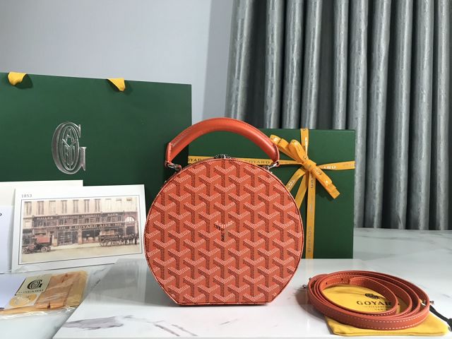 Goyard original canvas alto hatbox bag GY0037 orange