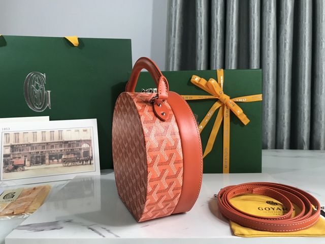 Goyard original canvas alto hatbox bag GY0037 orange