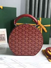 Goyard original canvas alto hatbox bag GY0037 red