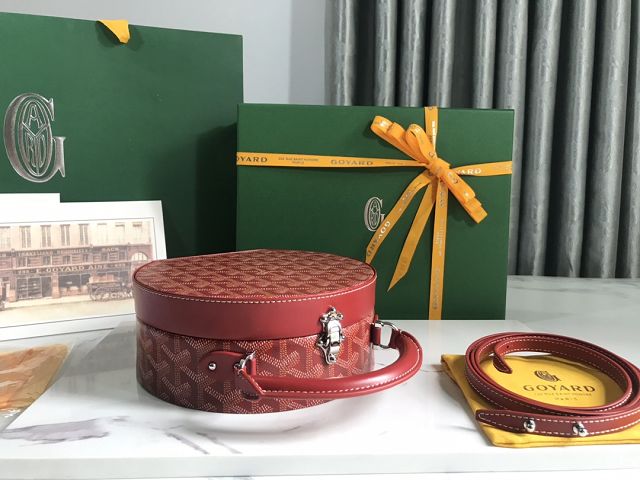 Goyard original canvas alto hatbox bag GY0037 red