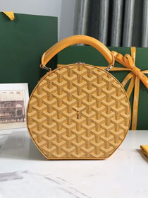 Goyard original canvas alto hatbox bag GY0037 yellow