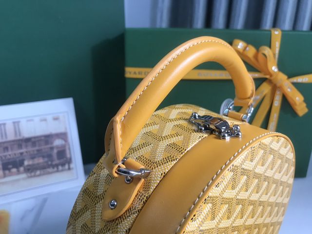 Goyard original canvas alto hatbox bag GY0037 yellow