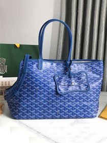 Goyard original canvas chien gris pet carrier bag GY0037 blue