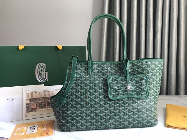 Goyard original canvas chien gris pet carrier bag GY0037 green