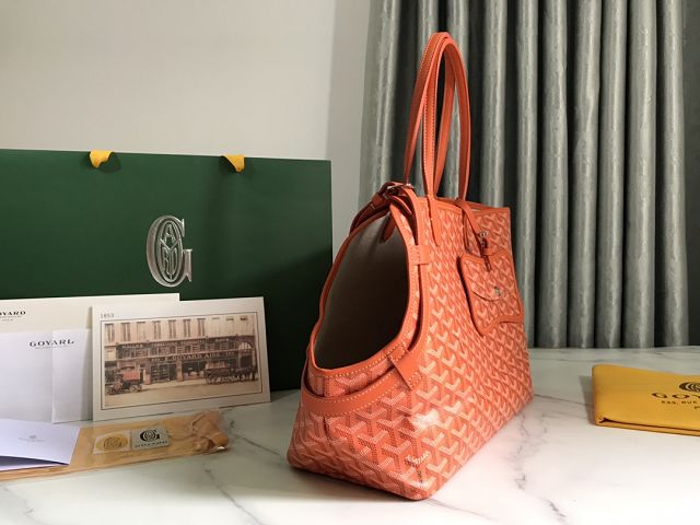 Goyard original canvas chien gris pet carrier bag GY0037 orange