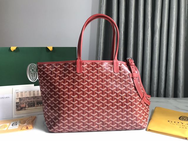 Goyard original canvas chien gris pet carrier bag GY0037 red