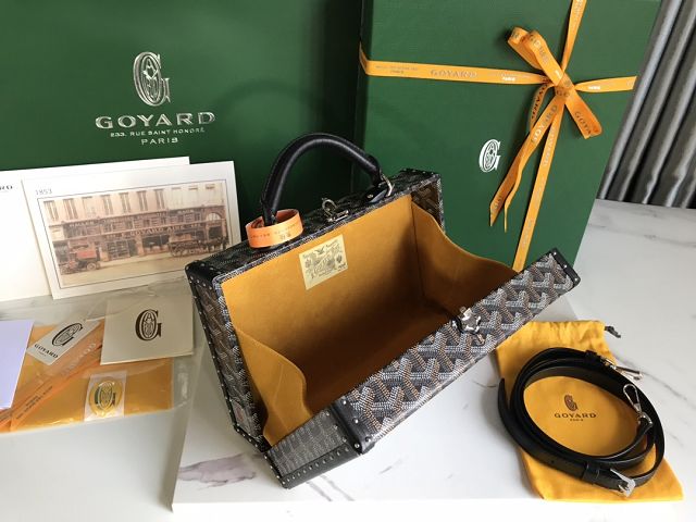 Goyard original canvas grand hotel trunk bag GY0036 black