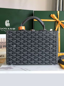 Goyard original canvas grand hotel trunk bag GY0036 grey