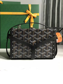 Goyard original canvas minaudiere trunk bag GY0039 black