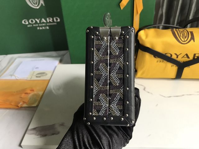 Goyard original canvas minaudiere trunk bag GY0039 black