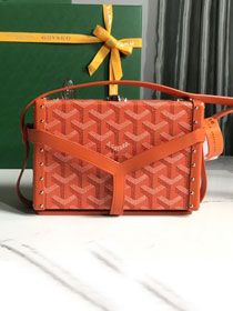 Goyard original canvas minaudiere trunk bag GY0039 orange