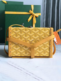 Goyard original canvas minaudiere trunk bag GY0039 yellow