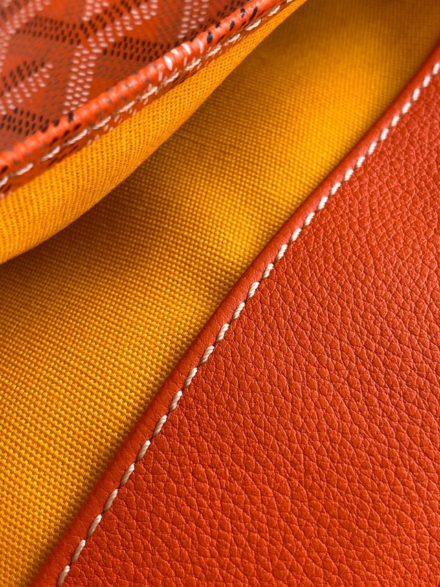 Goyard original calfskin&canvas sainte marie MM clutch GY0020 orange