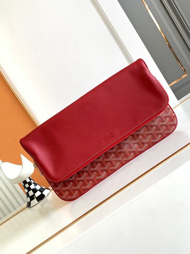 Goyard original calfskin&canvas sainte marie MM clutch GY0020 red