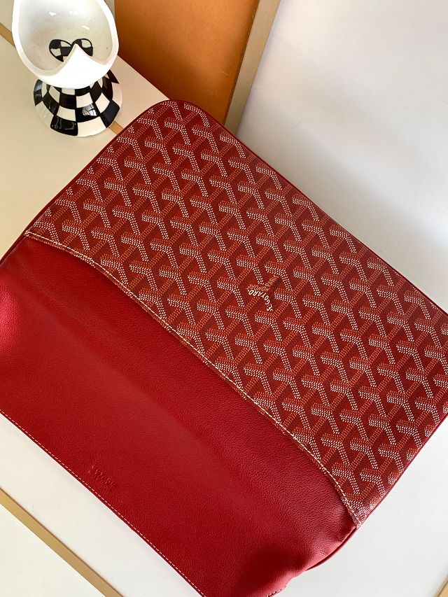 Goyard original calfskin&canvas sainte marie MM clutch GY0020 red