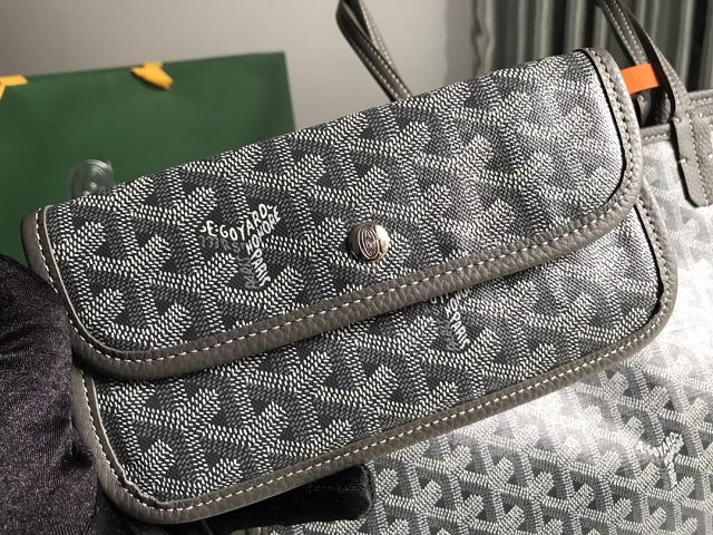 Goyard original canvas hardy PM bag GY0051 grey