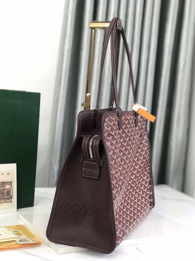 Goyard original canvas hardy PM bag GY0051 burgundy