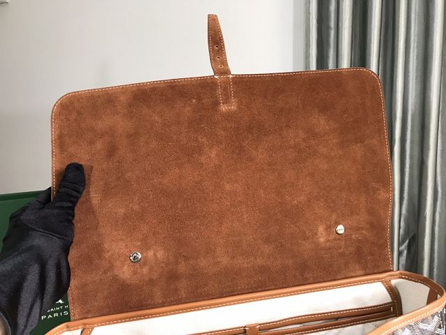 Goyard original canvas messenger bag PM GY0052 brown
