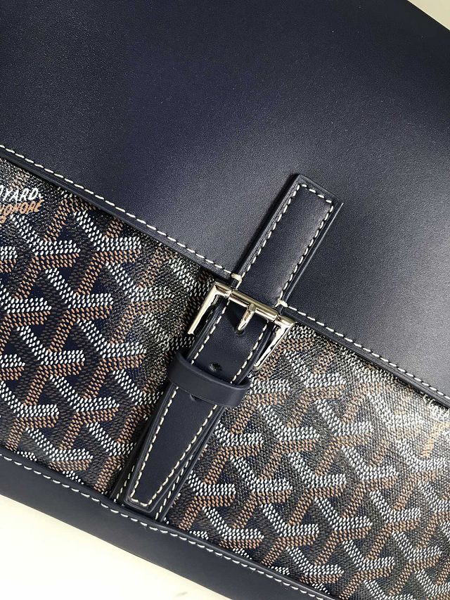 Goyard original canvas messenger bag PM GY0052 navy blue