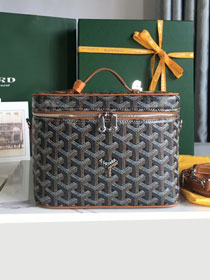 Goyard original canvas muse vanity case GY0052 black&brown