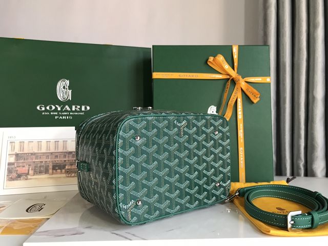 Goyard original canvas muse vanity case GY0052 green