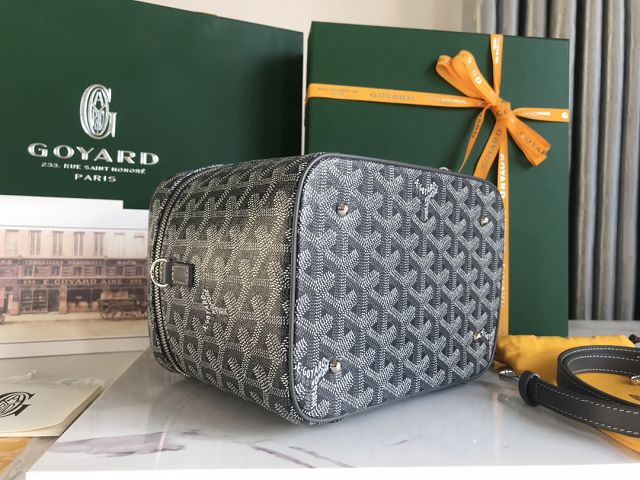 Goyard original canvas muse vanity case GY0052 grey