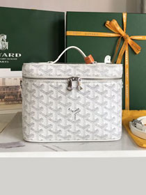 Goyard original canvas muse vanity case GY0052 white