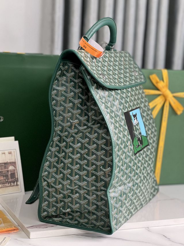 Goyard original canvas saint leger backpack GY0053 green