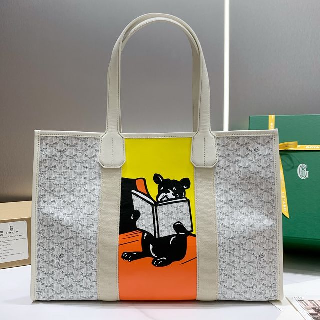 Goyard original canvas villette shopping tote bag GY0026 white