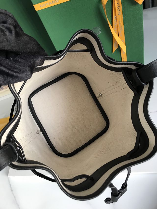Goyard original canvas petit flot bucket bag GY0054 black