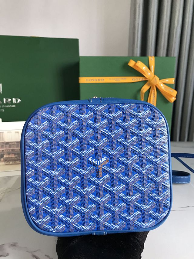 Goyard original canvas petit flot bucket bag GY0054 blue