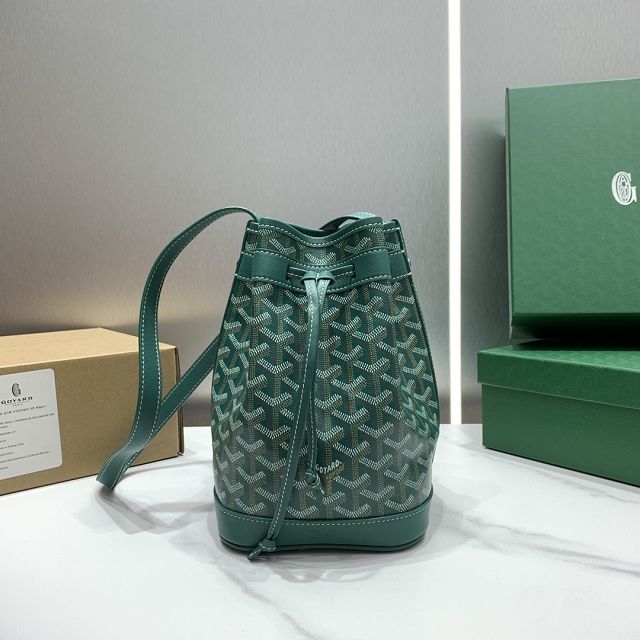 Goyard original canvas petit flot bucket bag GY0054 green