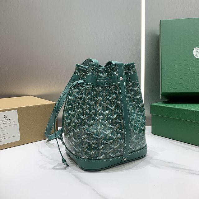 Goyard original canvas petit flot bucket bag GY0054 green