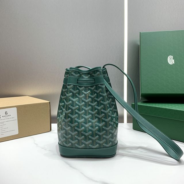 Goyard original canvas petit flot bucket bag GY0054 green