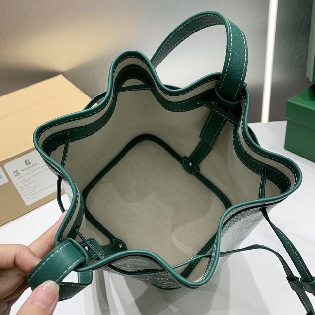 Goyard original canvas petit flot bucket bag GY0054 green