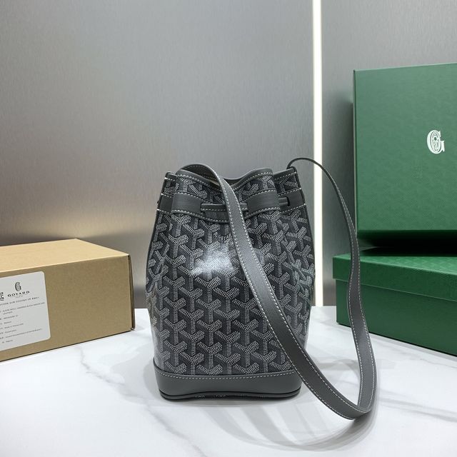 Goyard original canvas petit flot bucket bag GY0054 grey