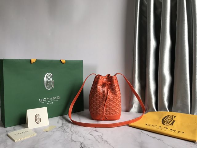 Goyard original canvas petit flot bucket bag GY0054 orange