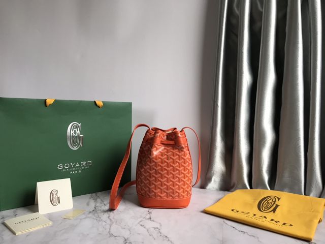 Goyard original canvas petit flot bucket bag GY0054 orange