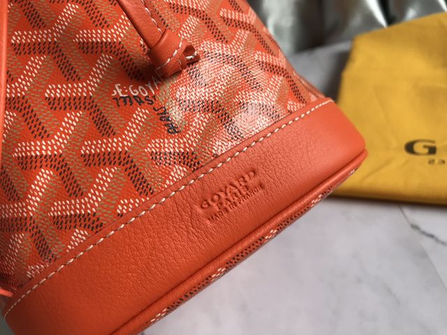 Goyard original canvas petit flot bucket bag GY0054 orange