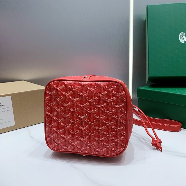 Goyard original canvas petit flot bucket bag GY0054 red