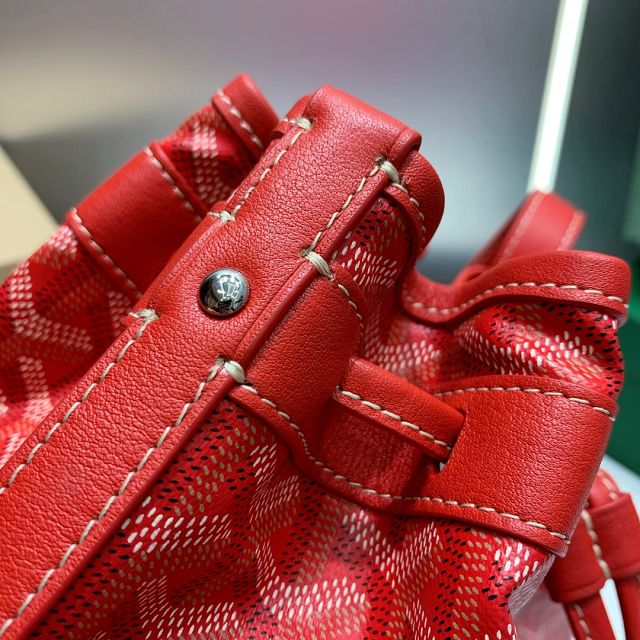 Goyard original canvas petit flot bucket bag GY0054 red