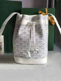 Goyard original canvas petit flot bucket bag GY0054 white