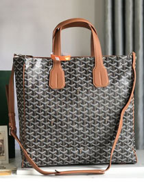 Goyard original canvas voltaire bag GY0055 black&brown